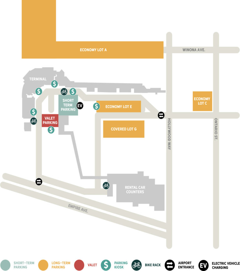 Parking Maps Hollywood Burbank Airport